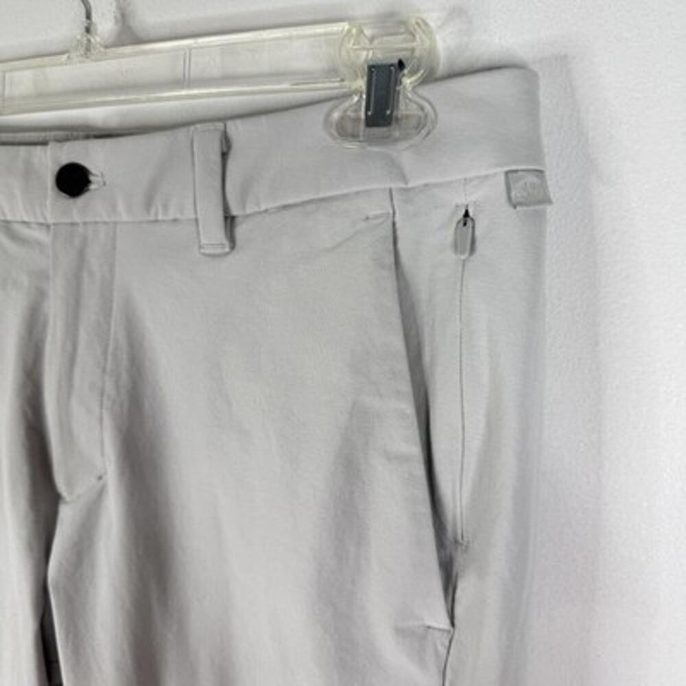Lululemon Commission Slim-Fit Pants Mens 34x32 Gray Chino Stretch LM5A73S